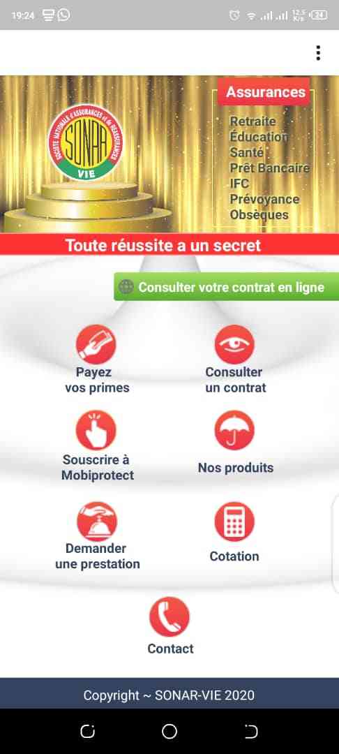 Appli mobile SONAR-VIE